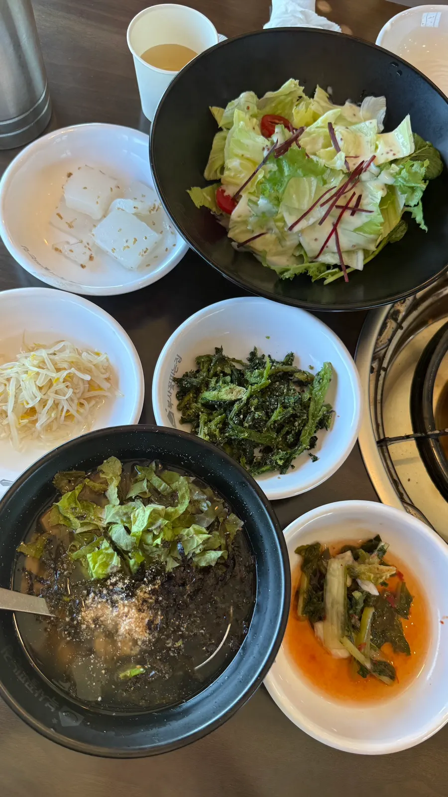 Salad, muksabal, and side dishes