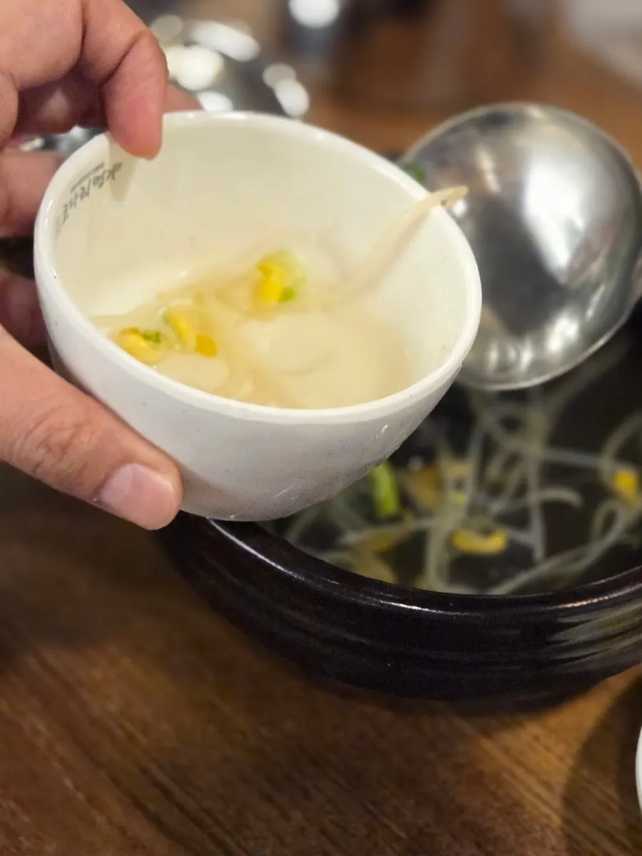 Plate with siraegi scooped out