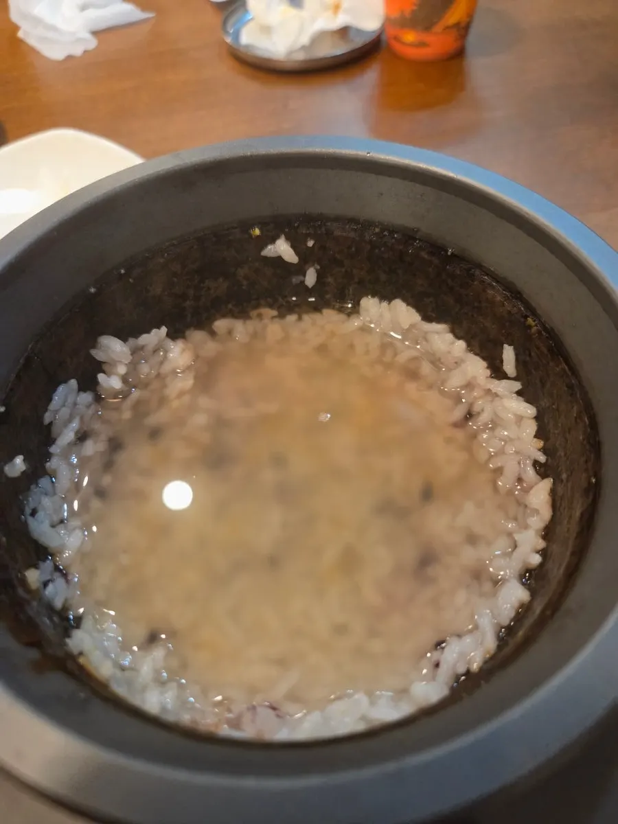 Nutrition stone-pot rice with sweet pumpkin and beans