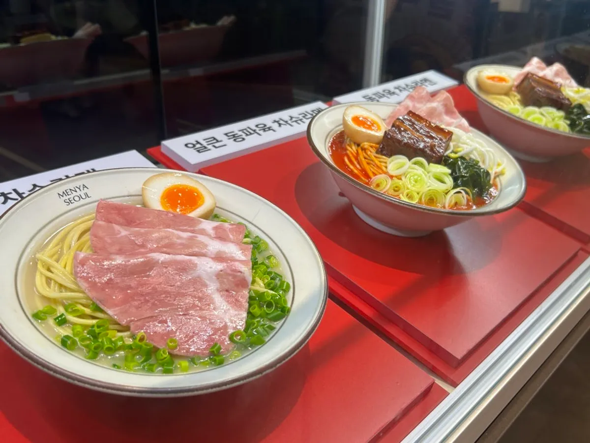 롯데백화점 식당가의 멘야서울 매장
