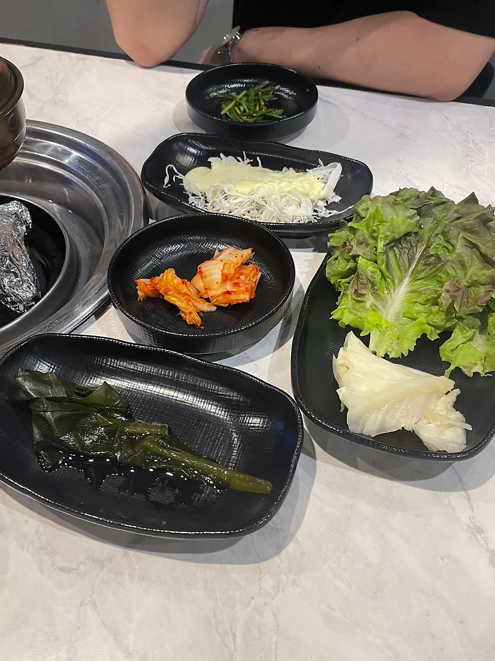 빠르게 차려진 기본찬 상차림