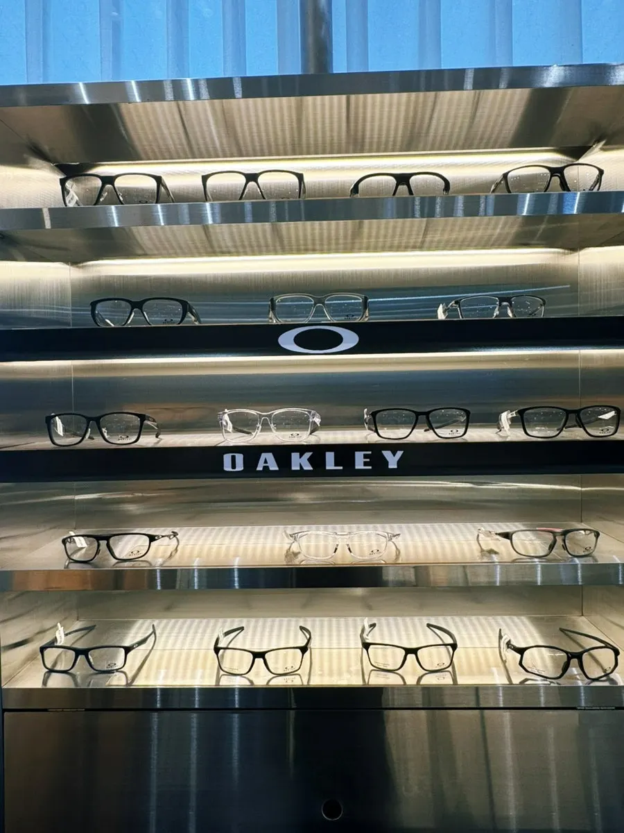 Display of goggles available with prescription lenses