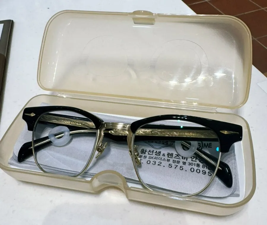 Finished custom glasses made the same day