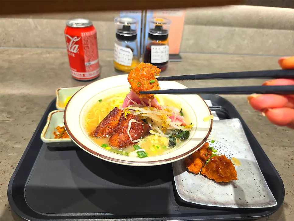 Thinly sliced chashu with mild broth
