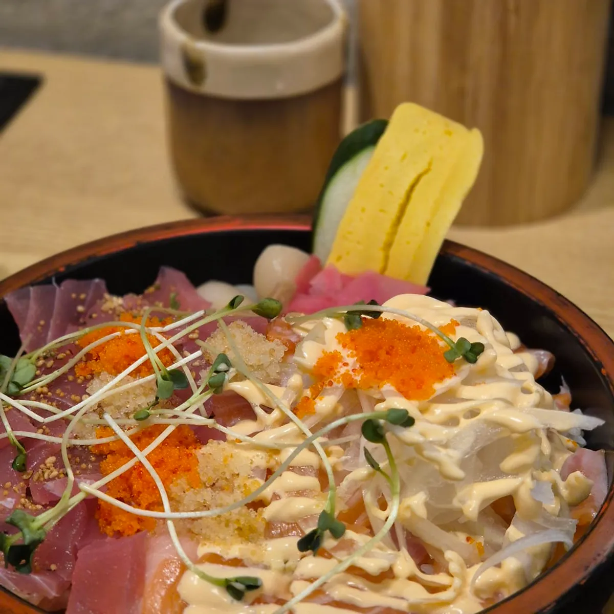 Signature photo of the spoonable chirashi sushi at Hongdae Gureume Incheon Nonhyeon Branch