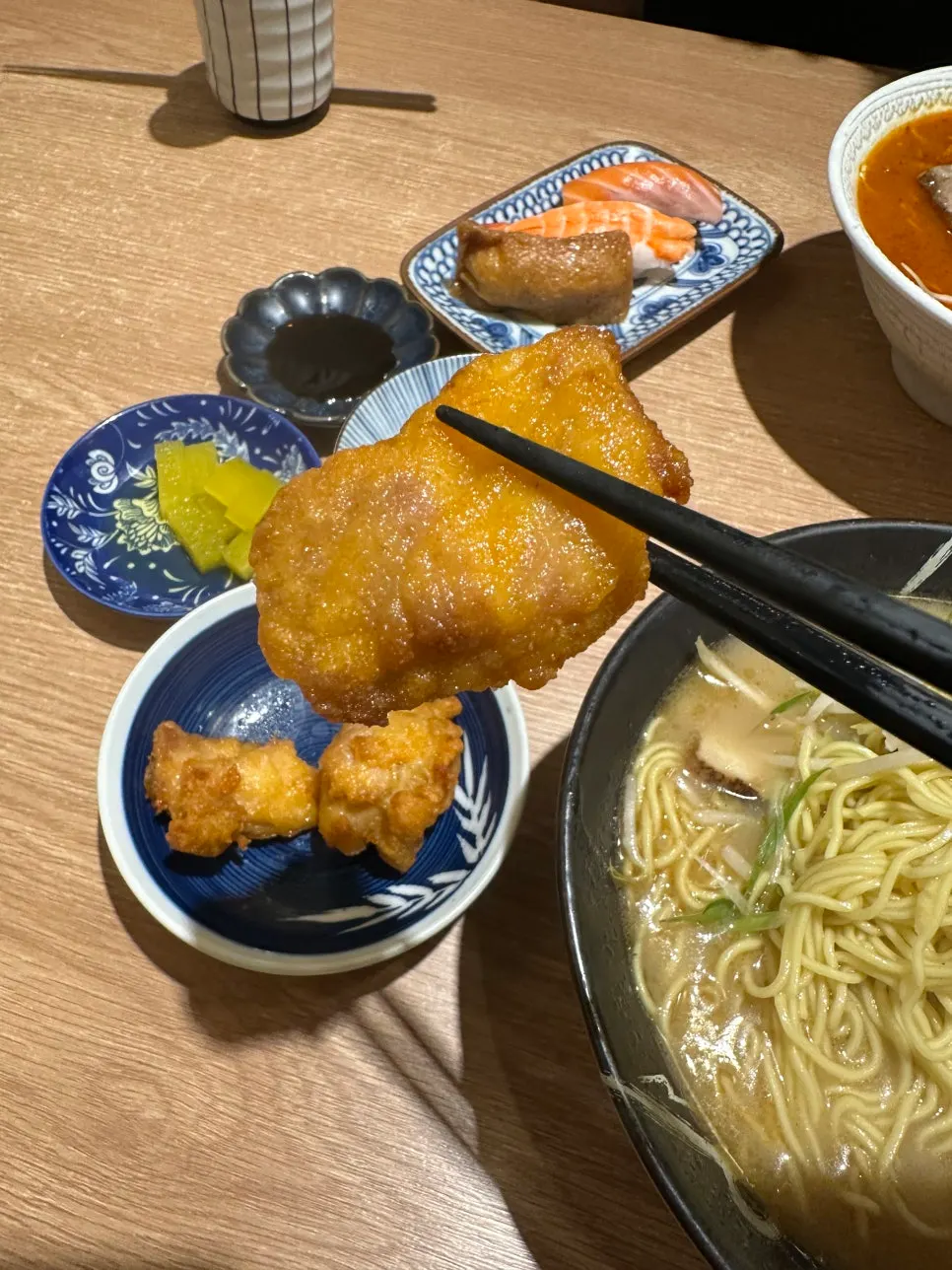 후쿠오카식 라멘 정식 구성