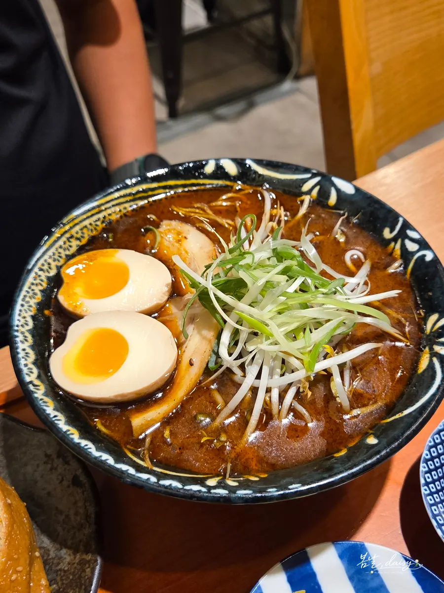 Soft-boiled ajitama marinated egg topping