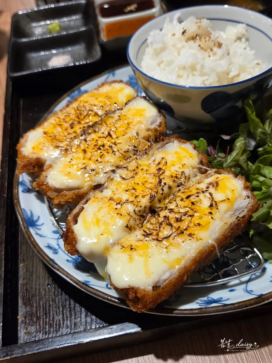 Snow double cheese katsu set meal
