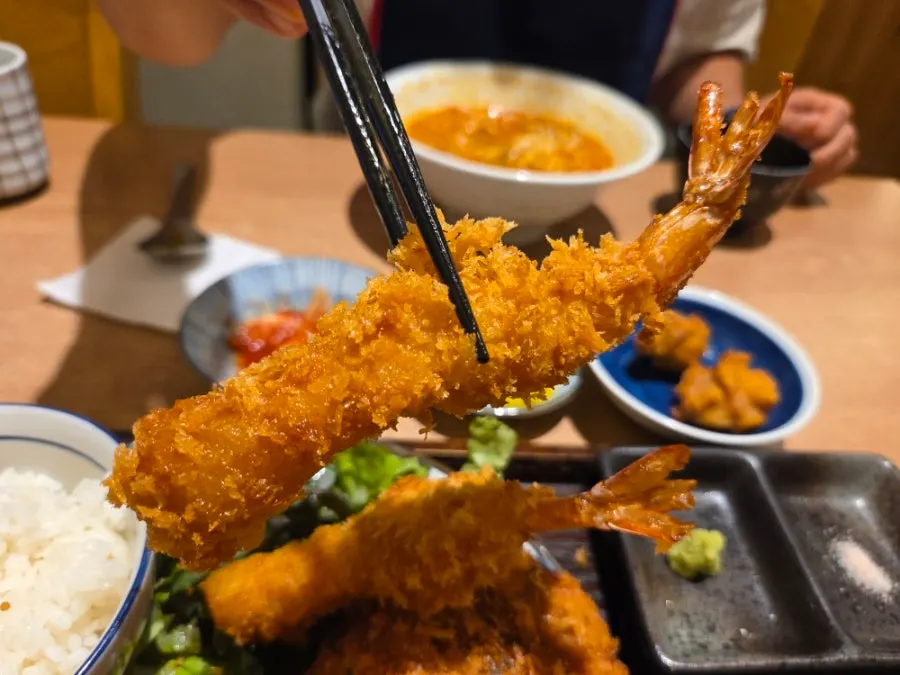 Assorted katsu set components