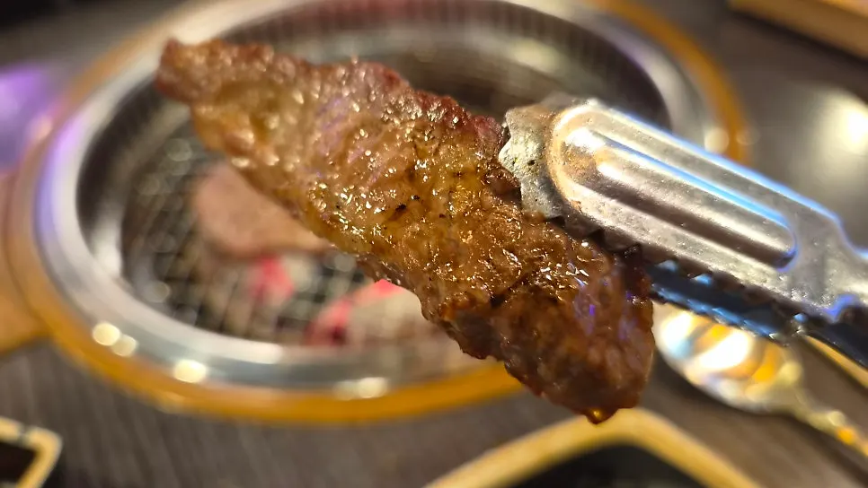 둘이서 즐긴 한우 500g 상차림