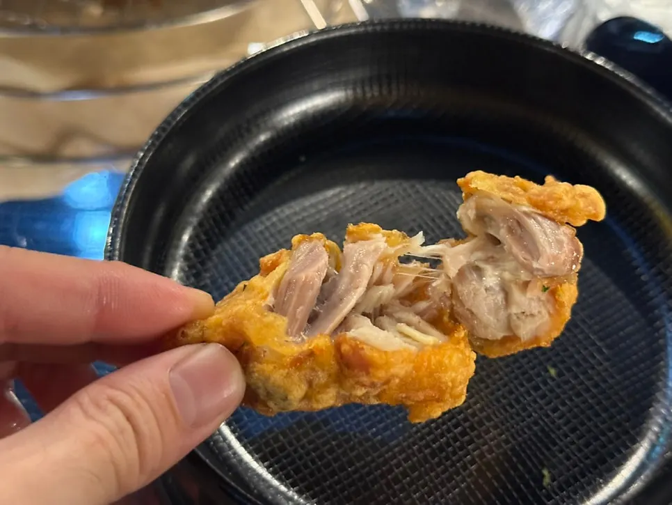Cross-section of a bitten drumstick