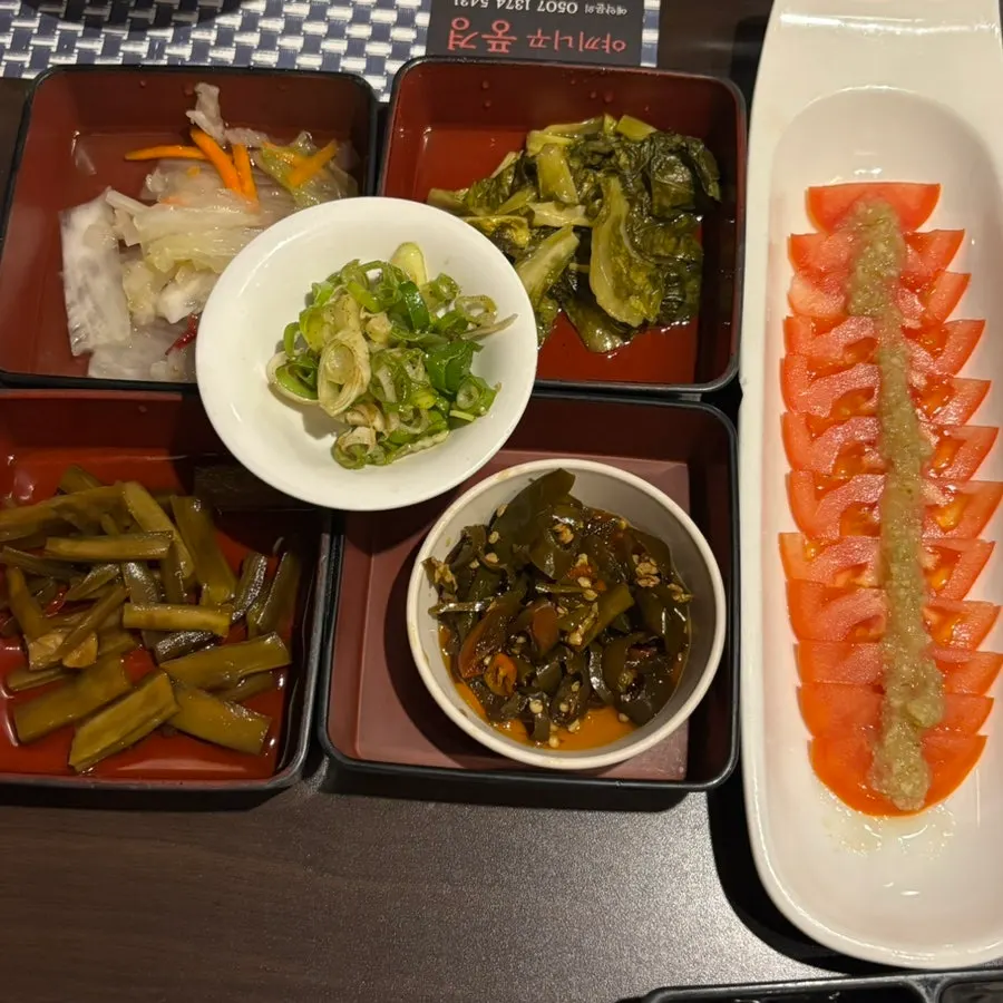 Plate of premium wagyu beef tongue after ordering
