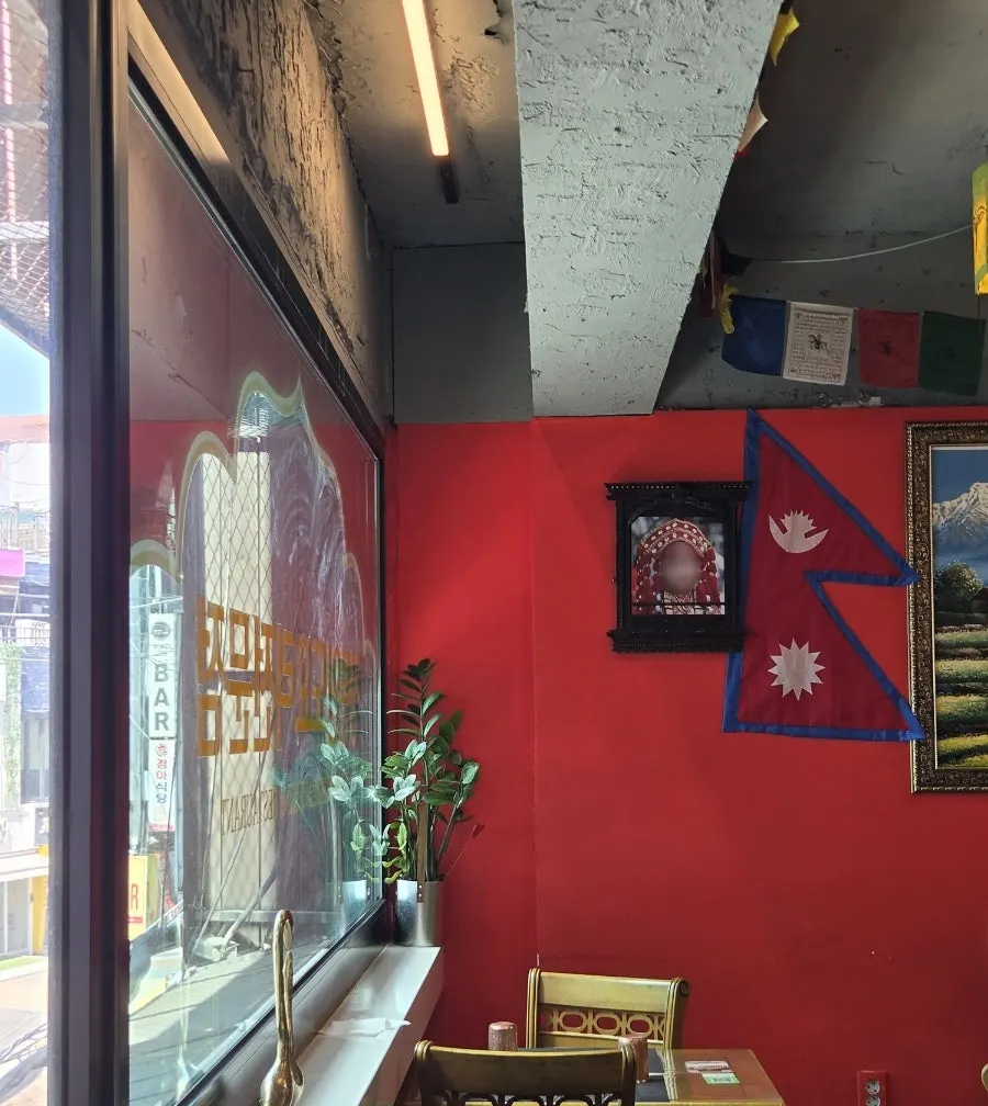 India Darbar's entrance and stairway to the 2nd floor