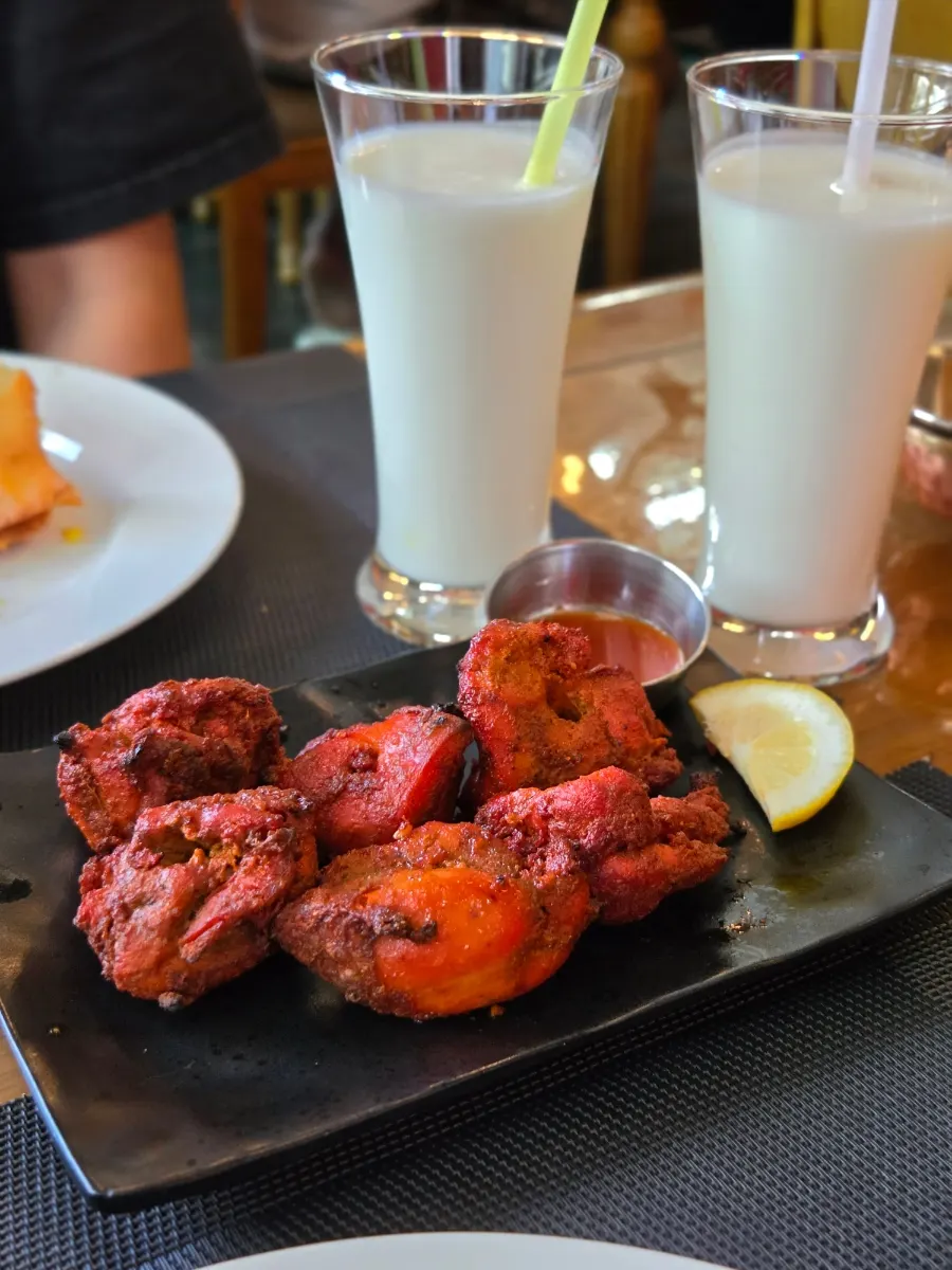 India Darbar's reddish tandoori chicken