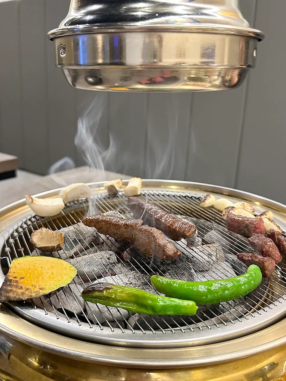 Final plate of the assorted hanwoo grilled cut by cut