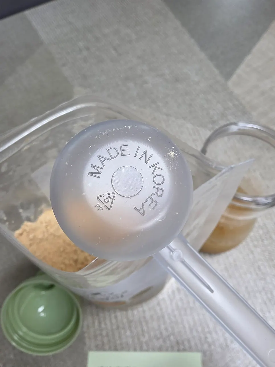 Dedicated scoop with a MADE IN KOREA marking