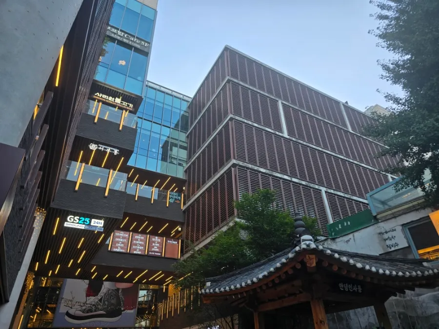 平日晚間仁寺洞街道風景