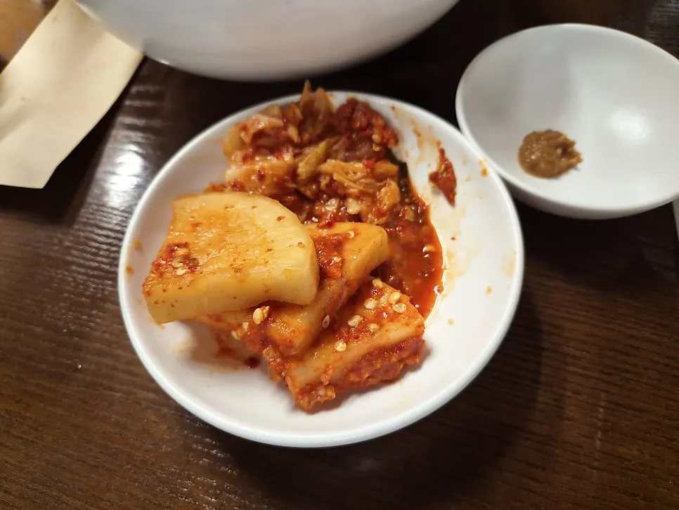 깍두기·배추김치와 청근장 양념장