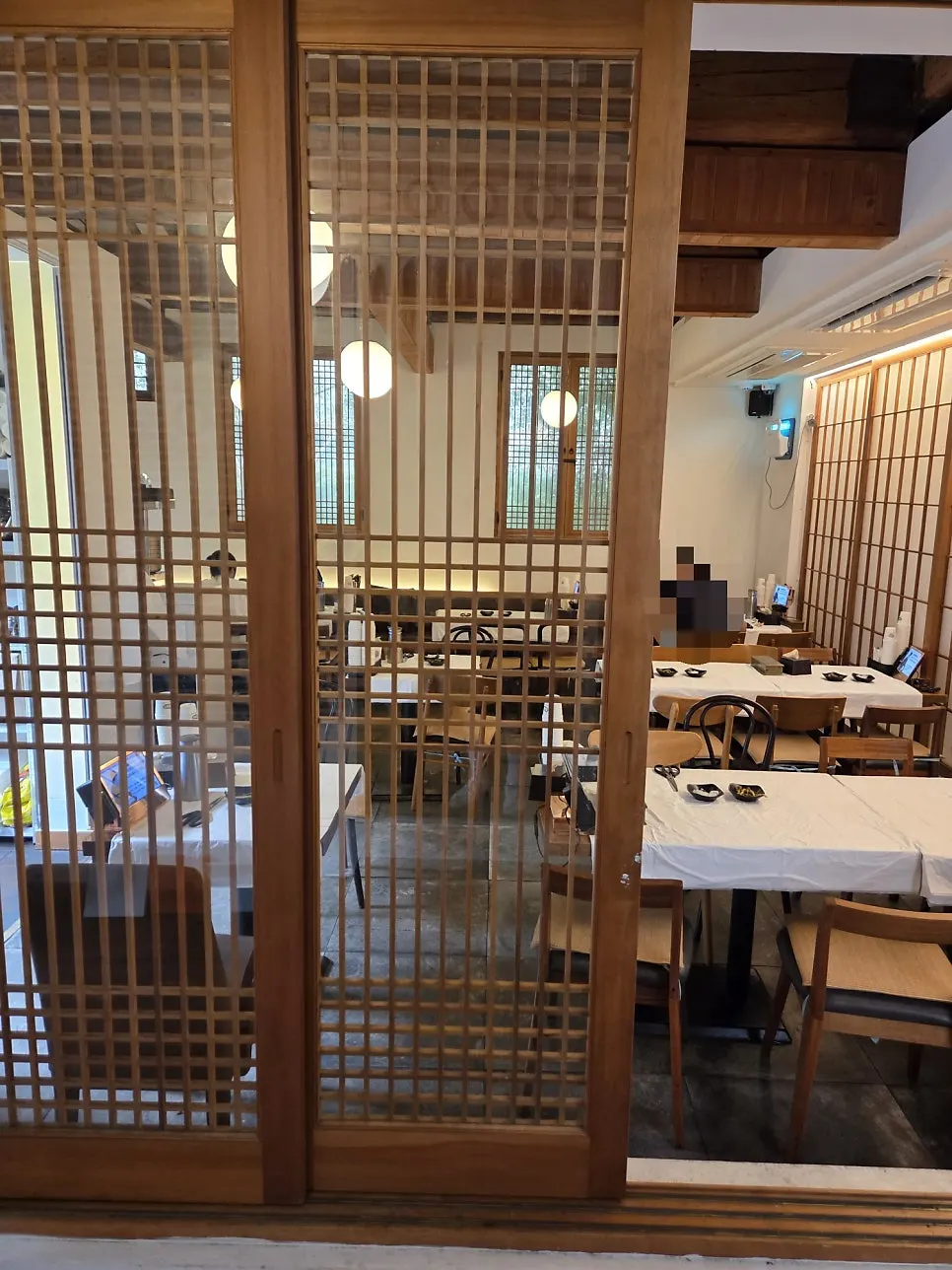 Private room seating good for family gatherings and work dinners