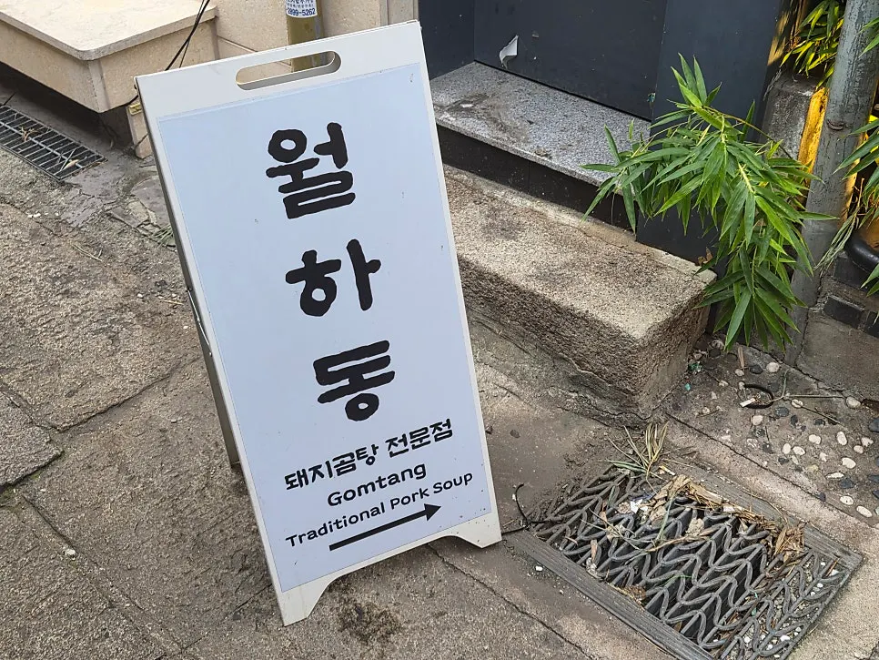 월하동 곰탕 한 상 모습