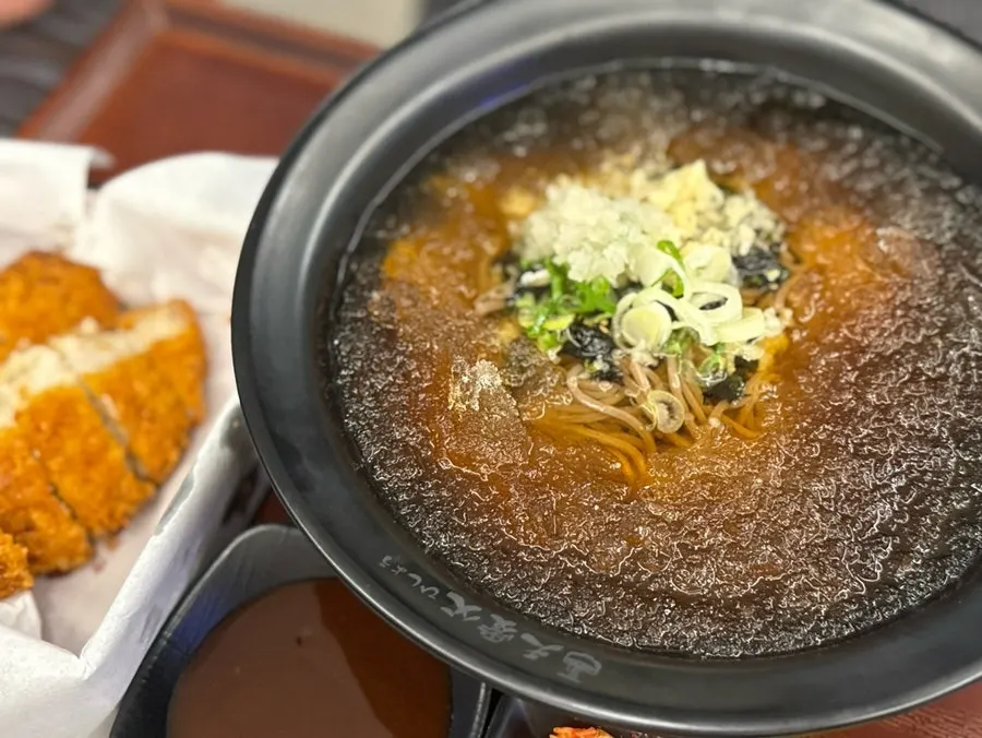 Tonkatsu and soba set