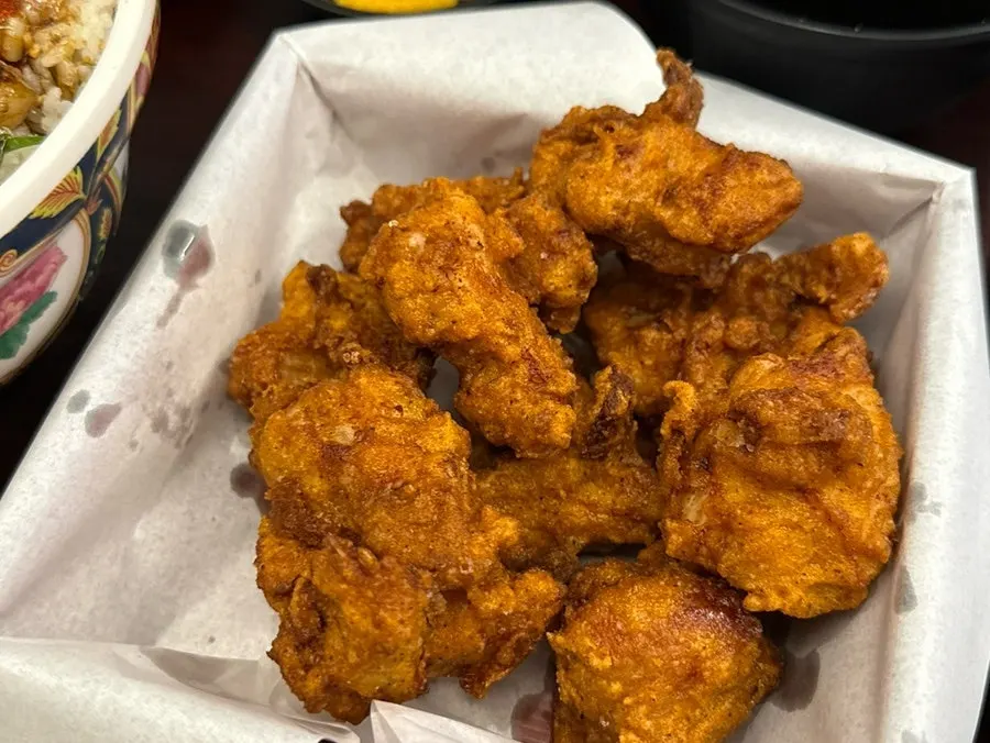 Karaage ordered as a side dish