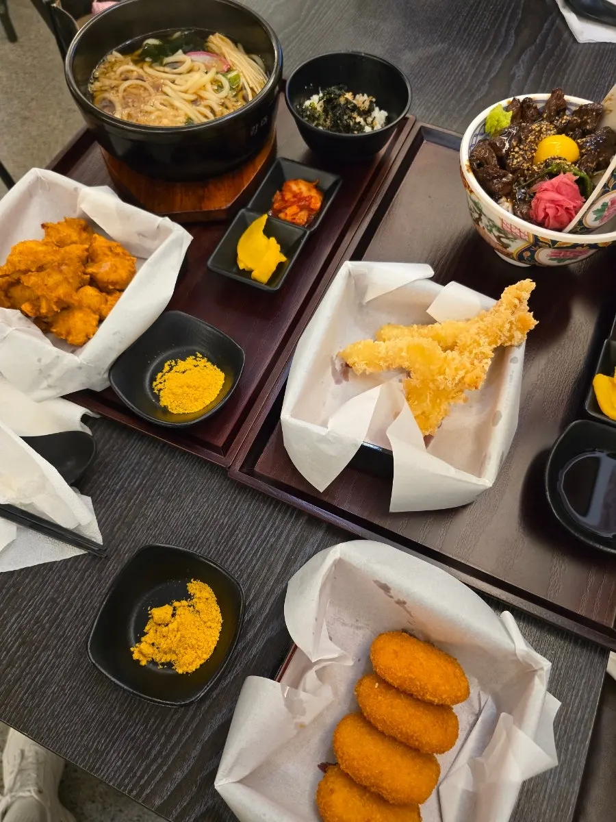 Plate of crispy fried karaage