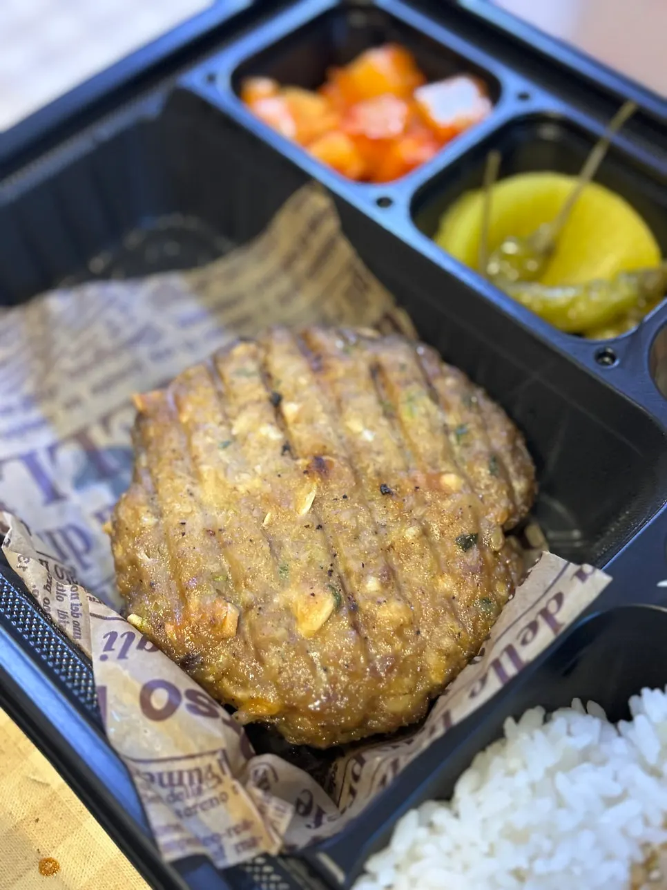 Garlic hamburg lunchbox
