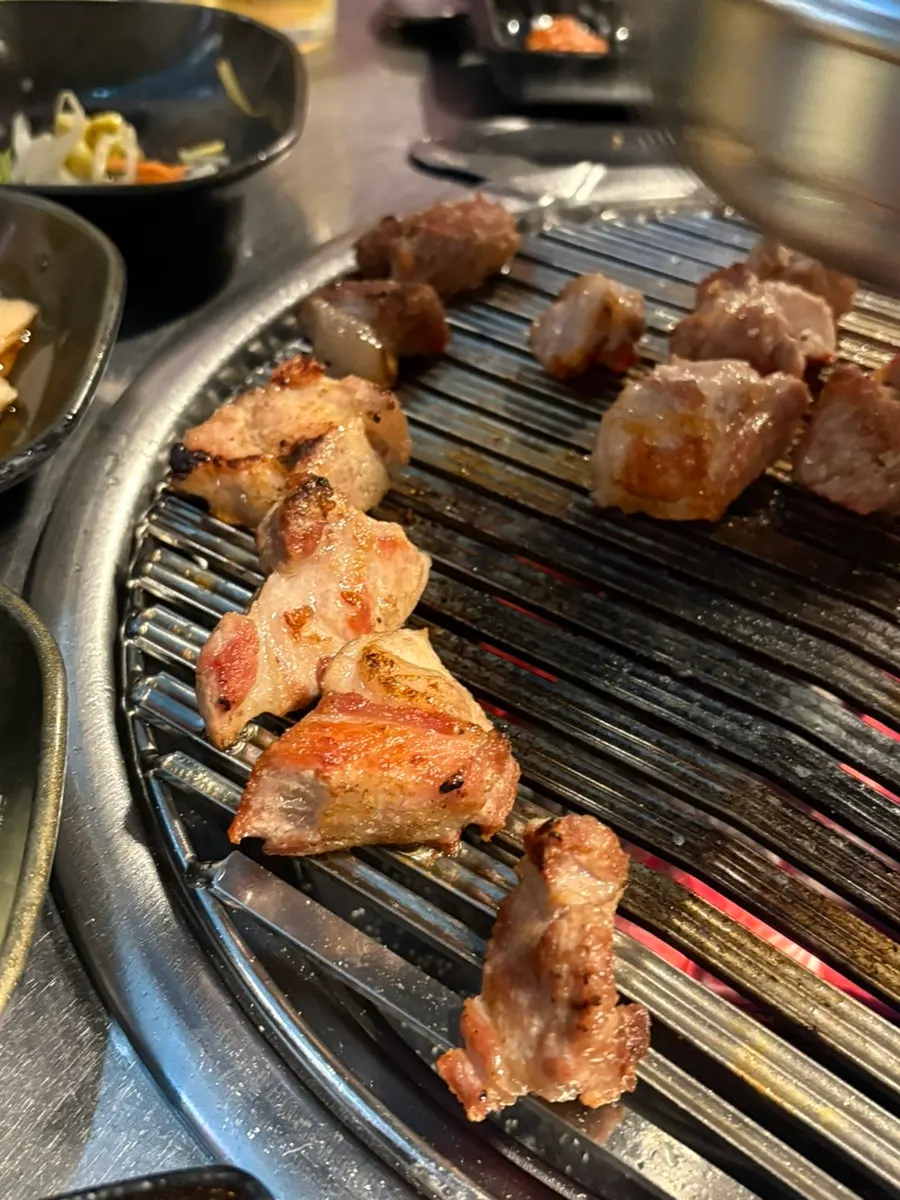 파절이에 곁들인 목살