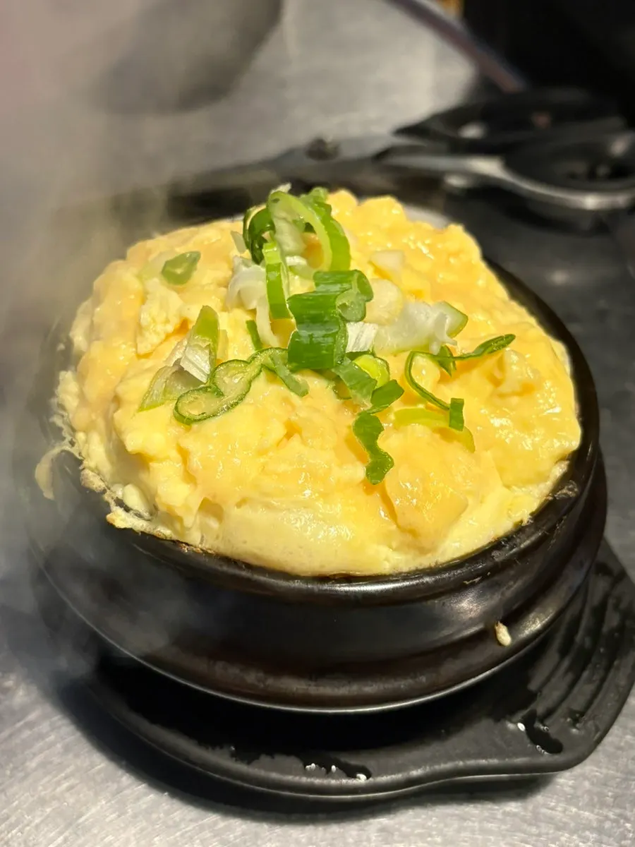 김이 올라오는 계란찜