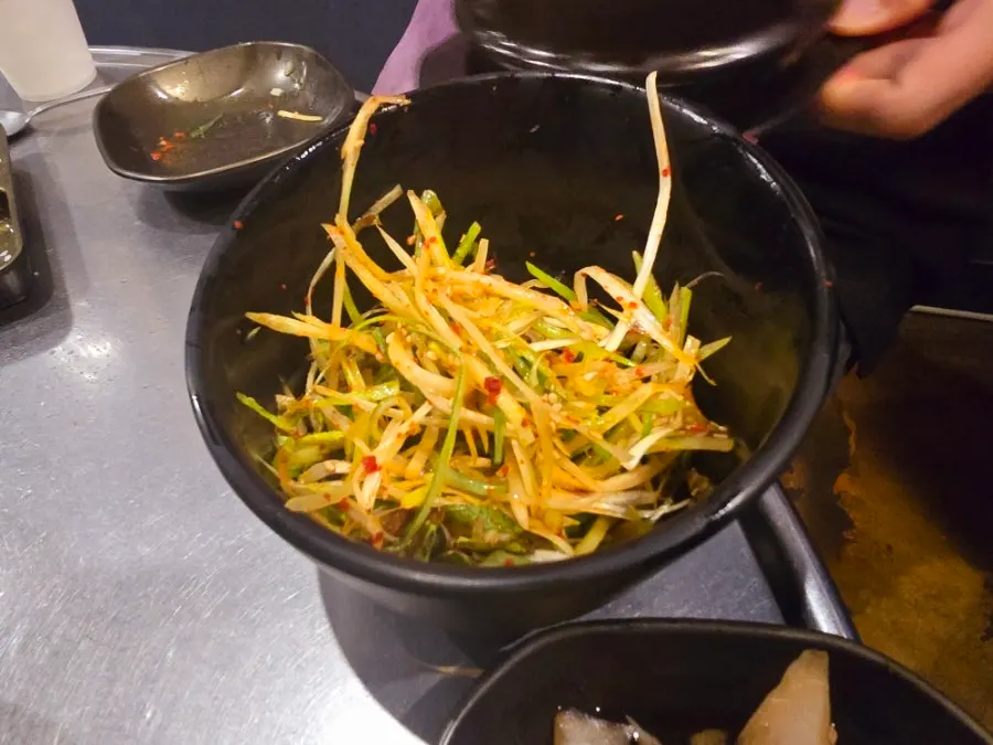 An extra serving of ogyeopsal ordered