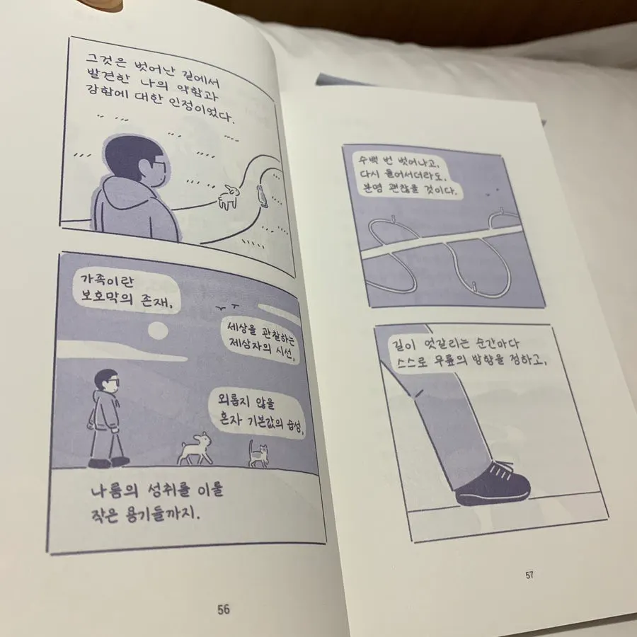 아버지에 대한 단상을 떠올린 책 장면