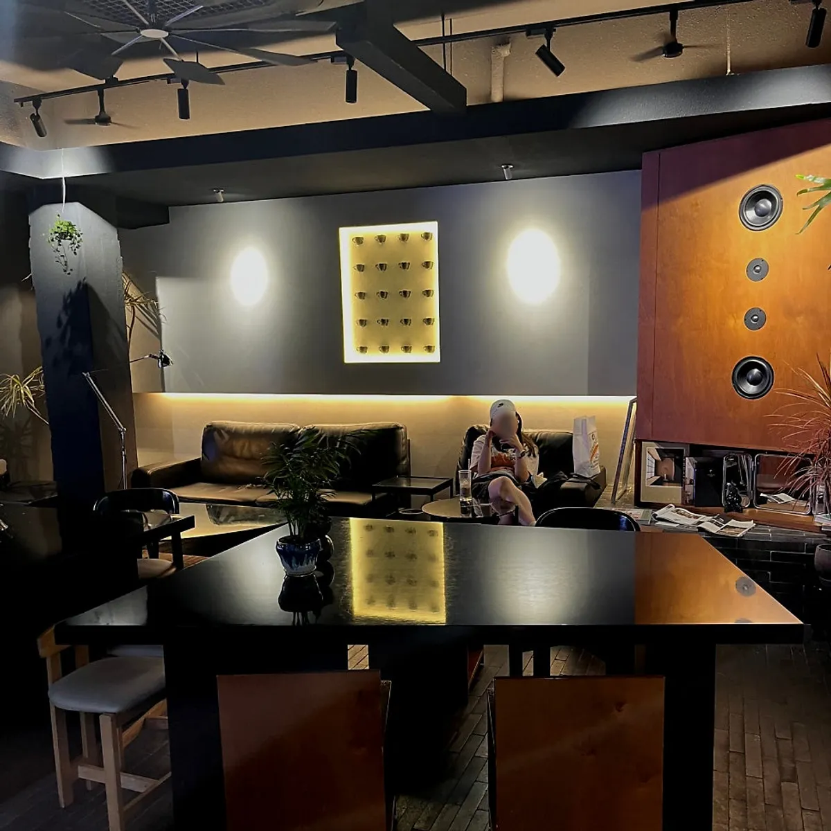Iridescent's black-toned interior