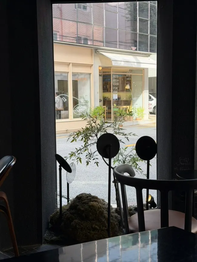 Interior space of Iridescent café