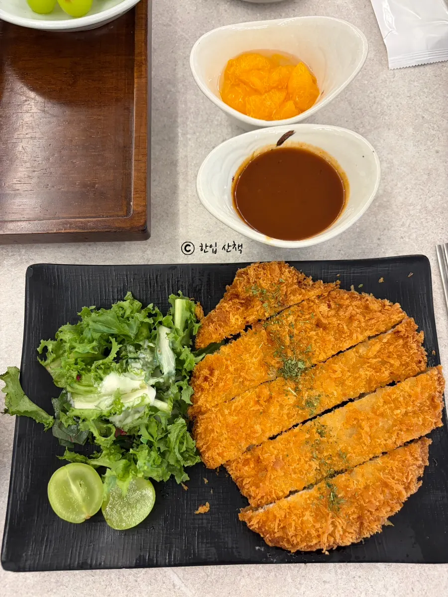 Crispy-fried boneless sirloin pork cutlet