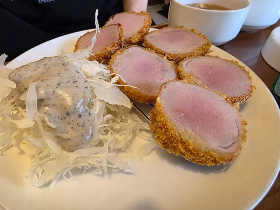 Premium loin cutlet with pork neck meat attached