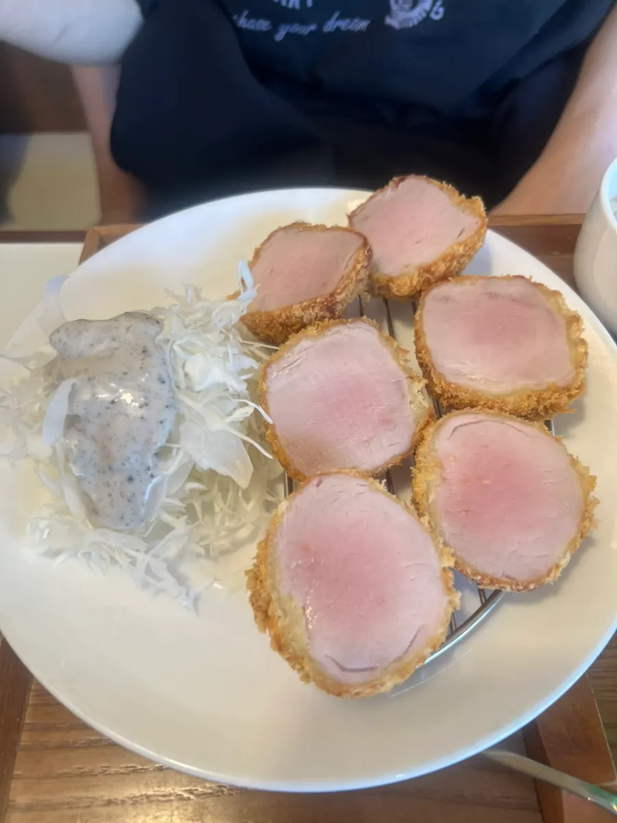 촉촉한 안심카츠 한 접시