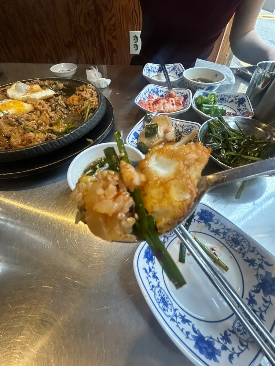 Yang fried rice loaded with ingredients