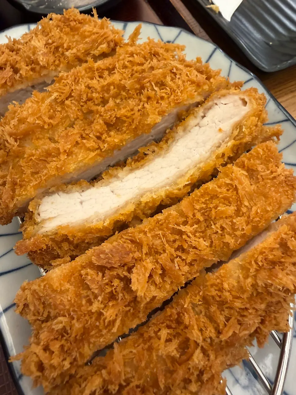 Combination of bukkake udon and tonkatsu