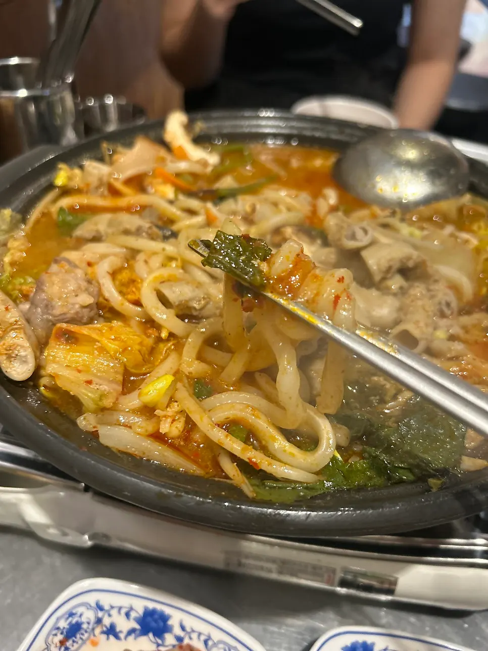 백호양대창 식사 마무리 모습