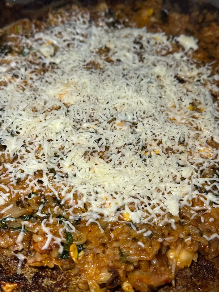 Finished hot-plate fried rice