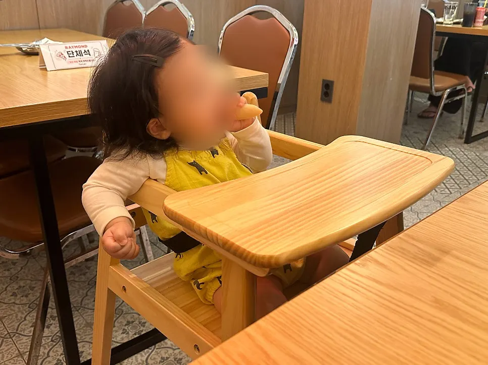 High chair provided at the store