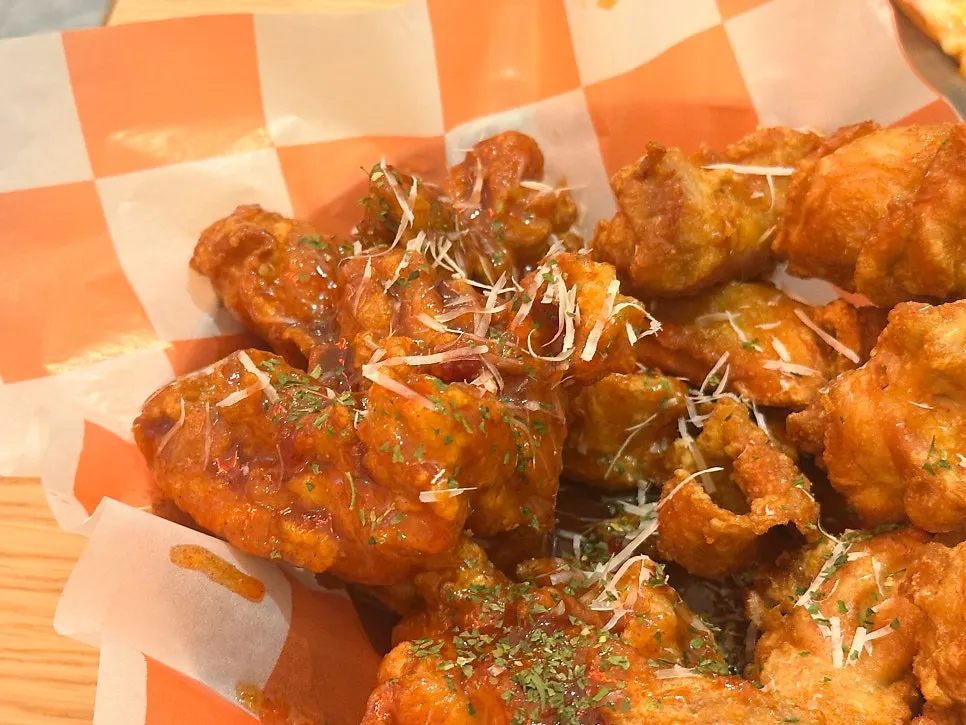Old-school flavored boneless seasoned chicken