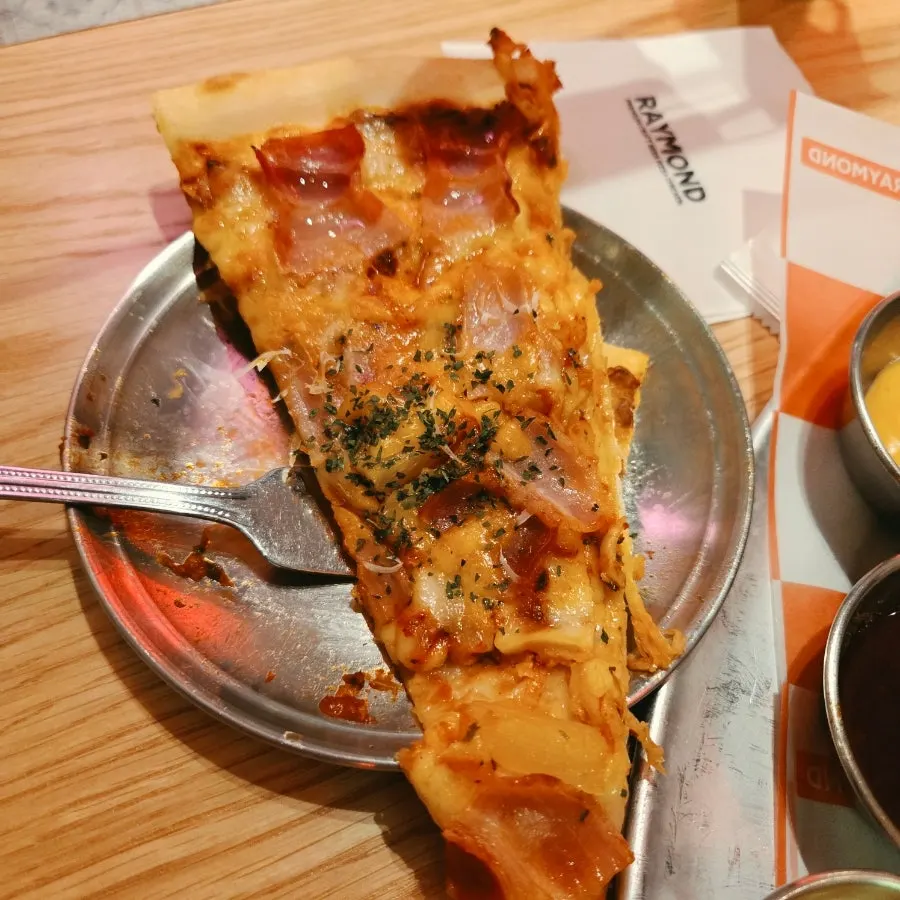 Close-up of a pepperoni pizza slice