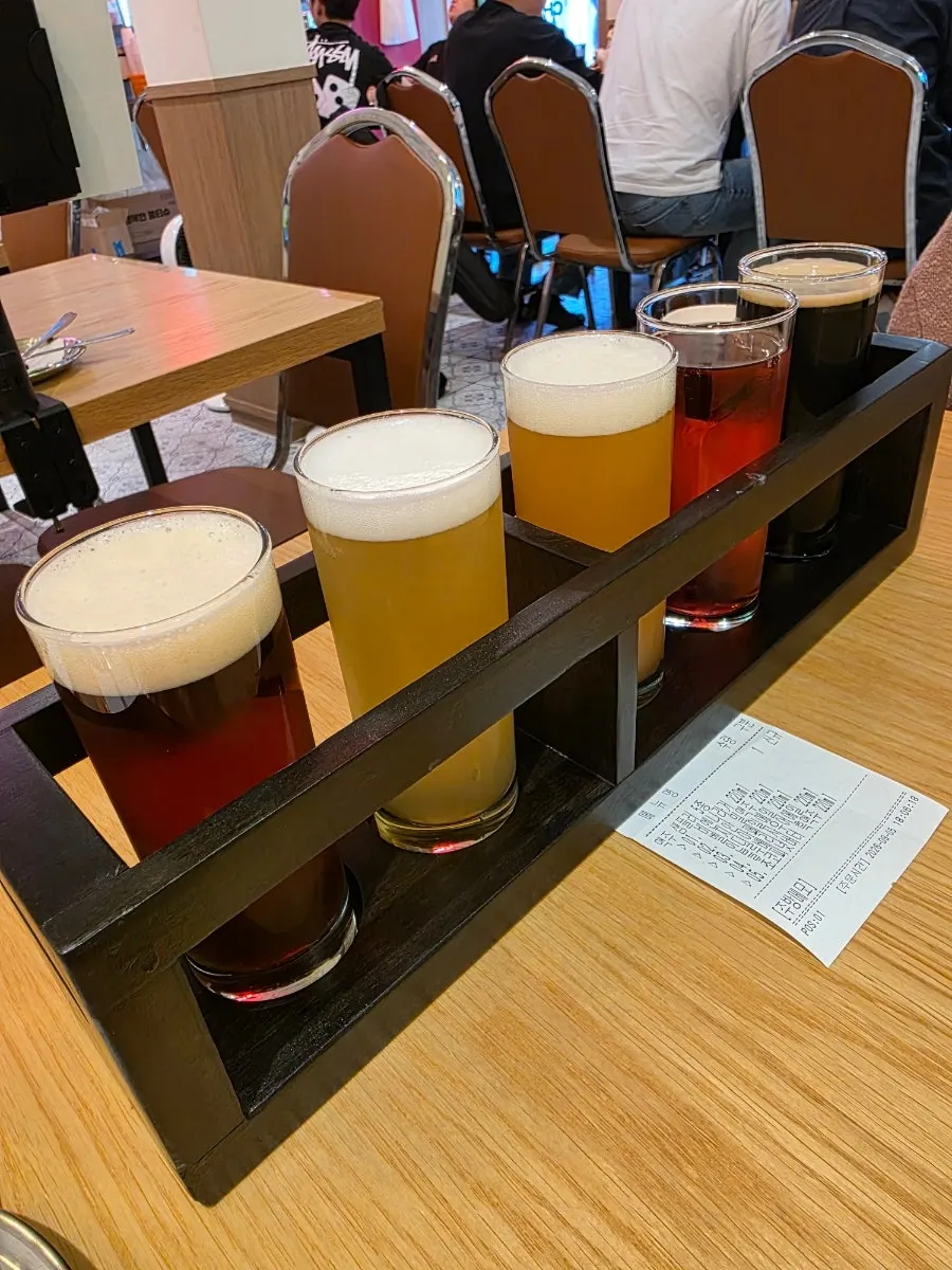 Five craft beer samplers