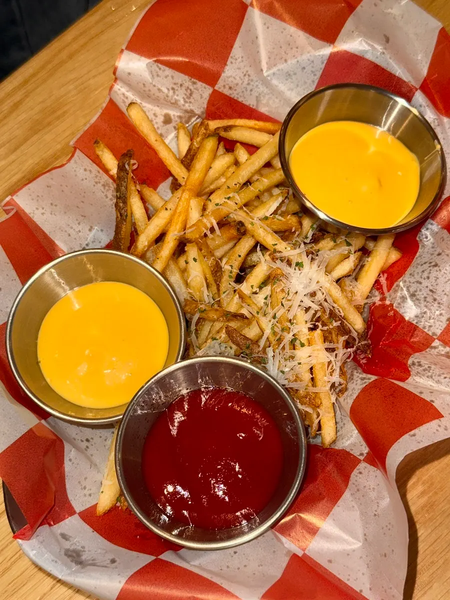 Added garlic dipping sauce