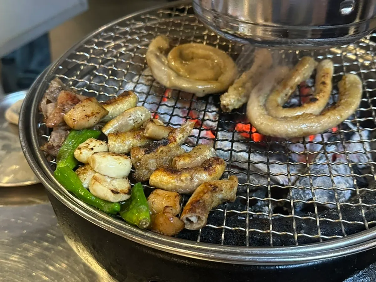 이수역 백호양대창 숯불 구이 한상