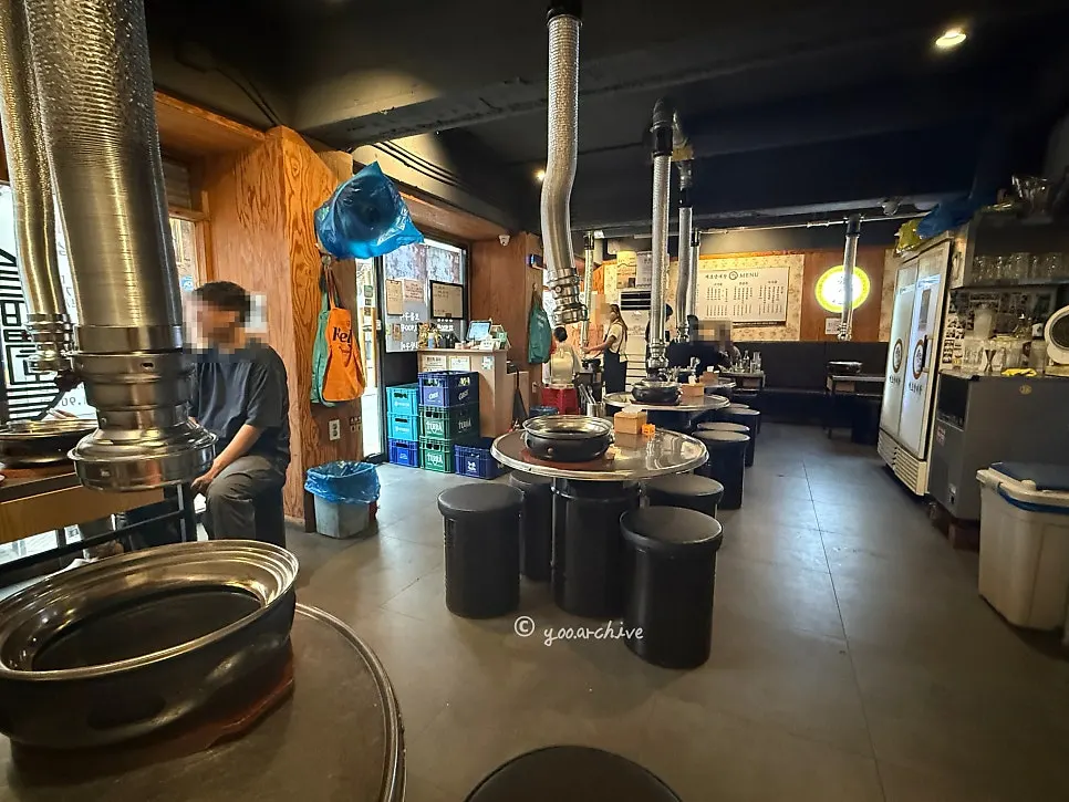 Menu and price information at Baekho Yangdaechang