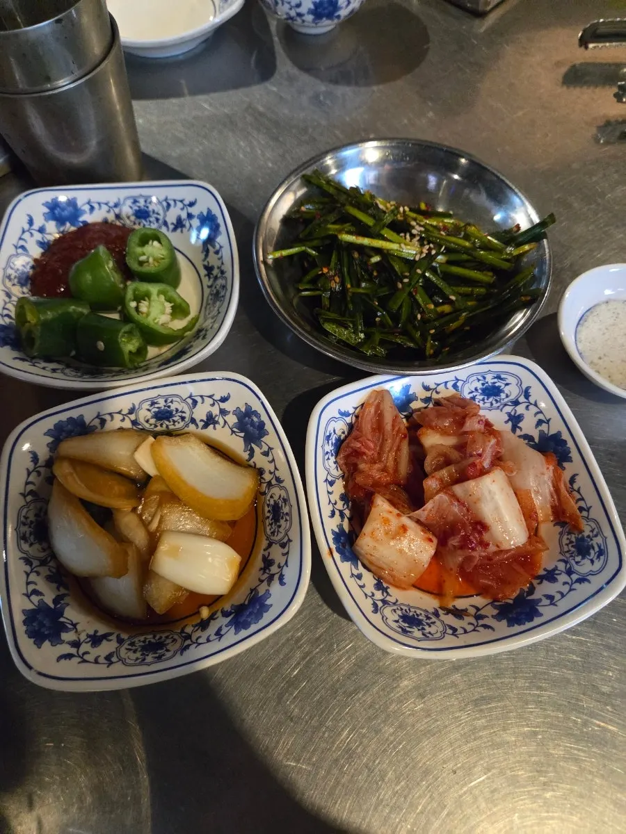 Sign for Baekho Yangdaechang's gopchang hot pot