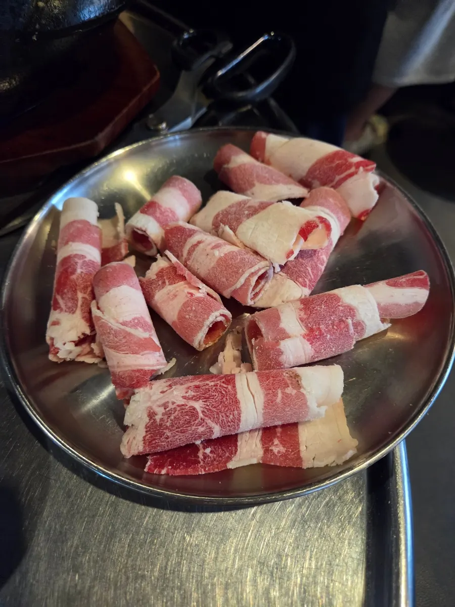 Mixed grill for two with teukyang, daechang, and makchang